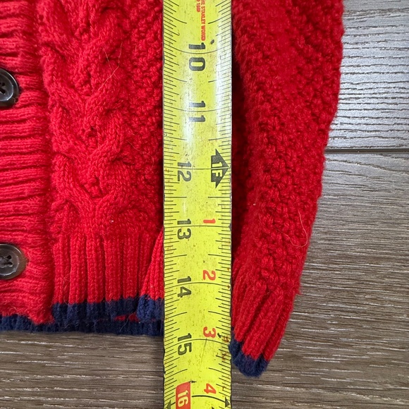 Janie & Jack Boys Holiday Button Down Shirt and Sweater 2T Winter Red Christmas - Picture 6 of 16